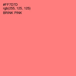 #FF7D7D - Brink Pink Color Image
